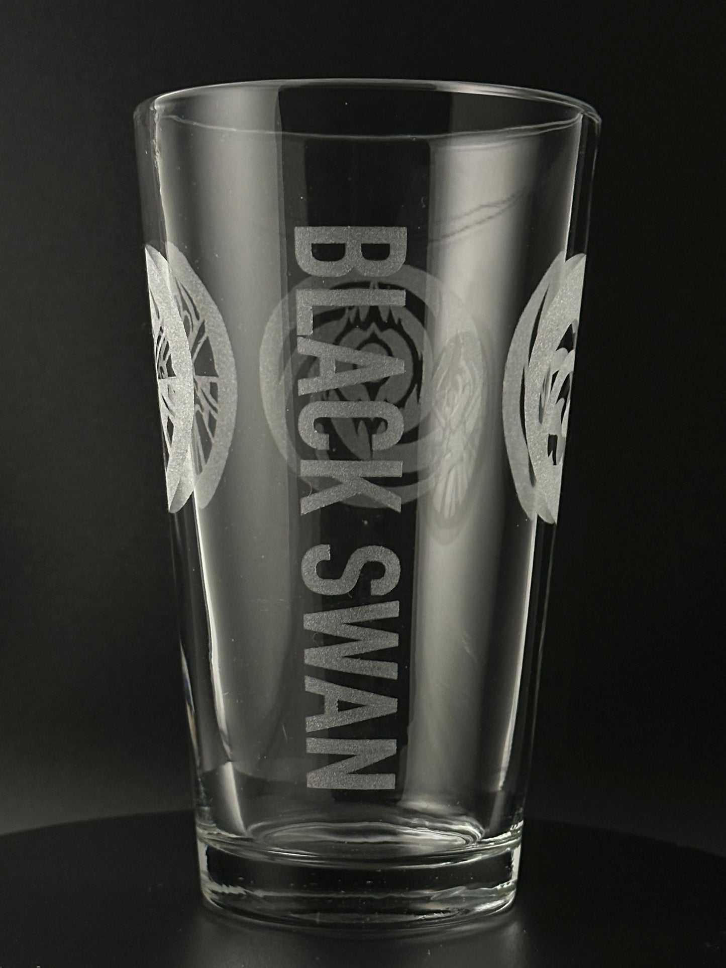 Black Swan - Engraved Glass