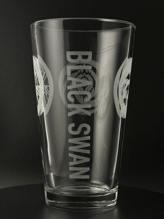 Black Swan - Engraved Glass