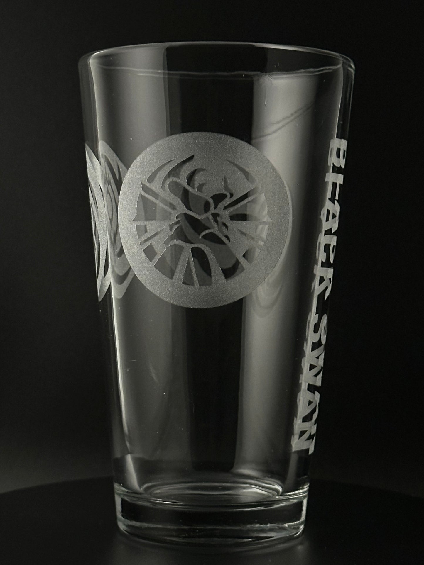 Black Swan - Engraved Glass