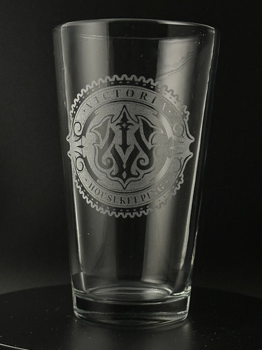 Victoria Housekeeping - Engraved Glass